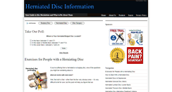 Desktop Screenshot of herniateddiscinfo.com