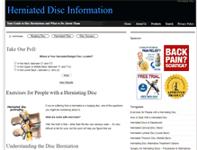 Tablet Screenshot of herniateddiscinfo.com